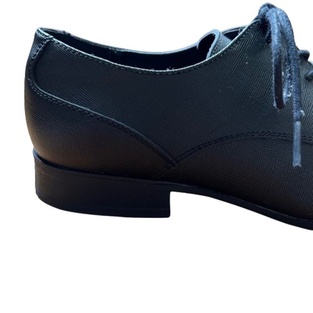 GUC Calvin Klein Men's Brodie Weave Emboss Black Oxford Shoe. Size 11.5 M. - Picture 4 of 12